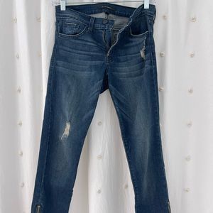 Flying monkey cropped skinny with cute gold zipper detail